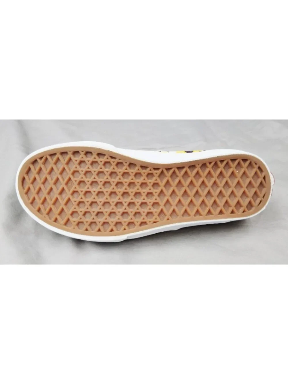 Vans Authentic Sunflower Bee Checkerboard Shoes Yellow Youth Size 3 Canvas